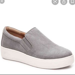 Steve Madden Gray Slip Ons Size 7 1/2 Lightly worn